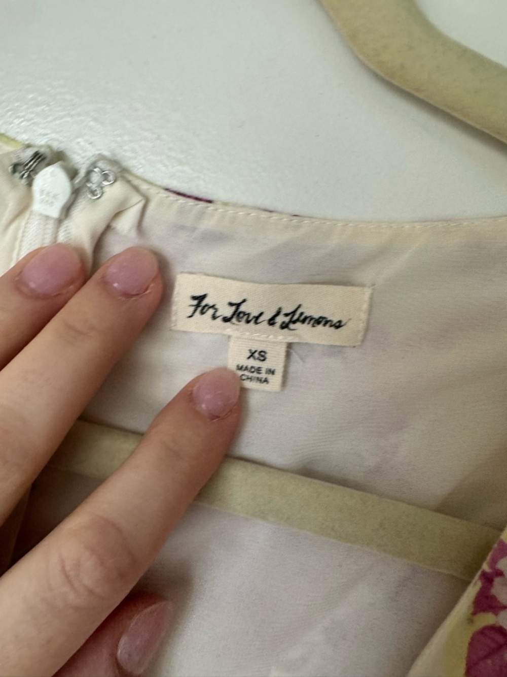 For Love & Lemons Lavender Floral Puff-Sleeve Mini Dress - Picture 4 of 4